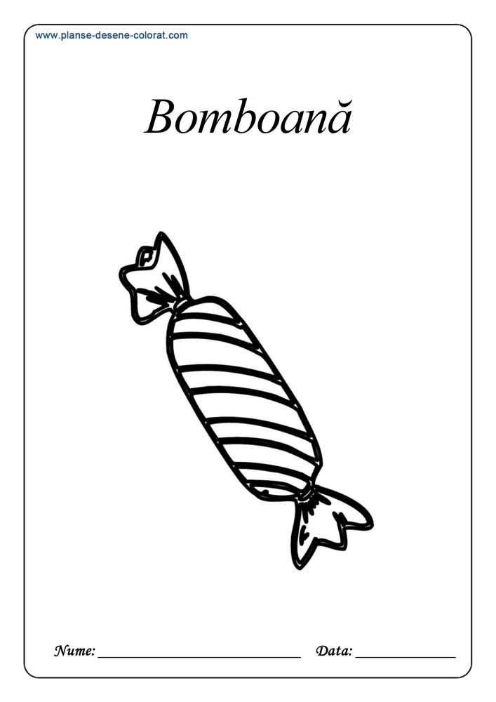 desene de colorat cu dulciuri bomboane